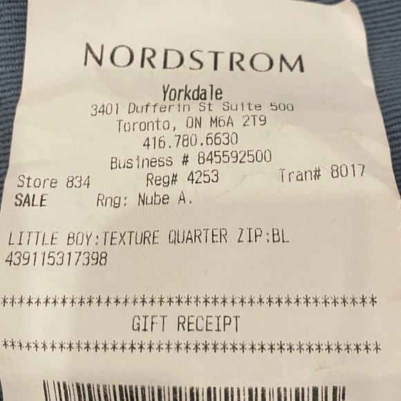 🆕 KIDS NORDSTROM Toddler Texture Quarter Zip Sweater - Picture 6 of 6